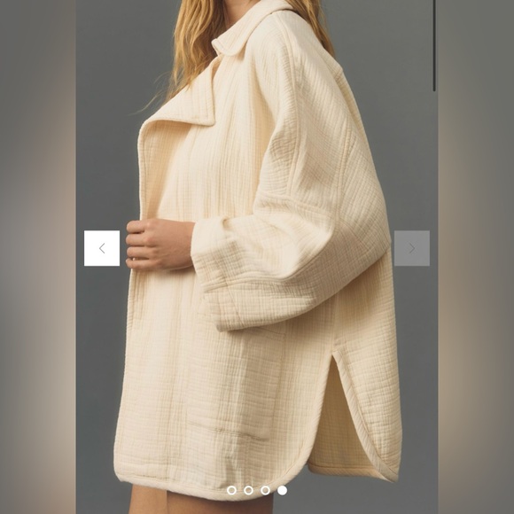 NWT Pilcro Gauze Open-Front Shirt - Picture 3 of 7